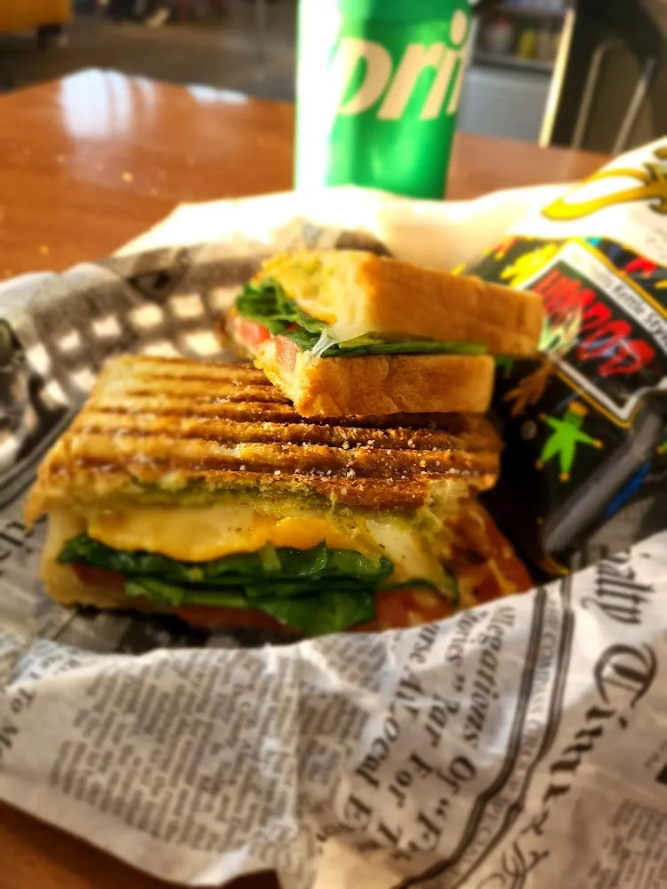 Grilled Cheese with Pesto Spinach Tomatoes